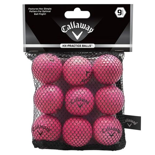 Benodigdheden luchthaven Actie Callaway HX Practice Balls Golfballen 9 Stuks, roze - Golfdiscounter.nl