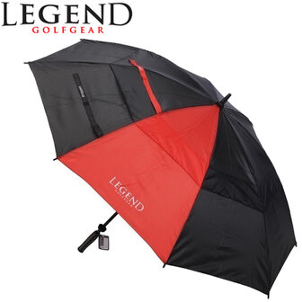Verzending Tranen moederlijk Legend Double Canopy Paraplu, zwart/rood - Golfdiscounter.nl