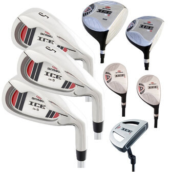 Skymax IX-5 Full Linkshandige Golfset Heren Staal Zonder Tas