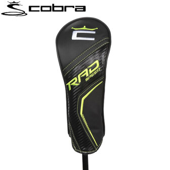 Cobra King RadSpeed Fairway Wood 5 Dames Linkshandig Zwart Lime headcover