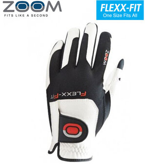 Zoom Tour Cabretta Leren Golfhandschoen, wit/rood