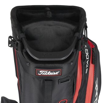 Titleist Players 5 Stadry Standbag Golftas, zwart/rood 2