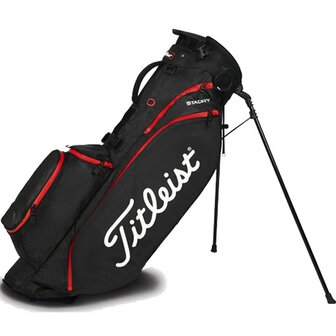 Titleist Players 4 Stadry Standbag, zwart/rood