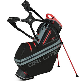 Big Max Dri Lite Hybrid Tour Standbag, zwart/rood