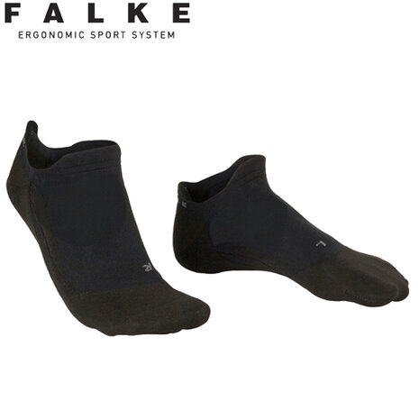 bijnaam Voorbijganger Cilia Falke GO2 Invisible Golfsokken Dames, zwart - Golfdiscounter.nl