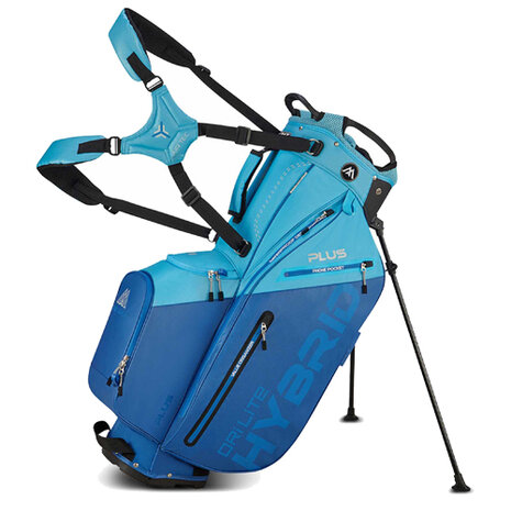 Met pensioen gaan Spijsverteringsorgaan Boos Big Max Dri Lite Hybrid Plus Standbag Golftas, lichtblauw/blauw -  Golfdiscounter.nl