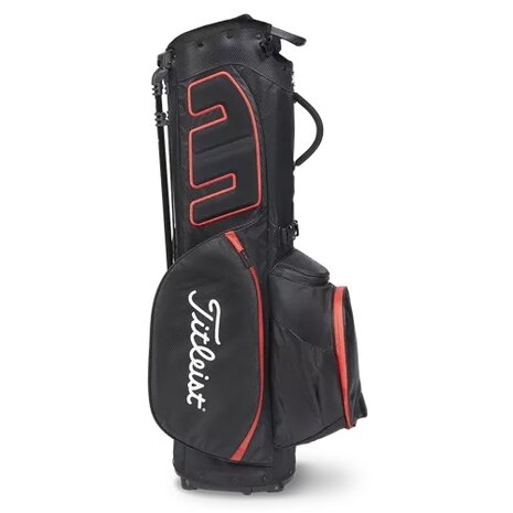 Titleist Players 5 Stadry Standbag Golftas, zwart/rood 3