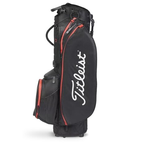 Titleist Players 5 Stadry Standbag Golftas, zwart/rood 4