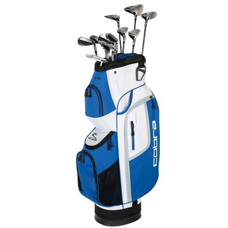 Cobra Fly-XL Complete Set Heren Graphite Cartbag Blauw Set