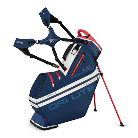 Big Max Dri Lite Hybrid Tour Standbag, Marineblauw/rood/wit