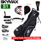 Skymax S1 XL Halve Golfset Heren Staal met Standbag Zwart