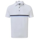 Footjoy Pique Poloshirt 88443, wit/navy/blauw