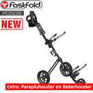 Fastfold Force Golf Trolley, zwart